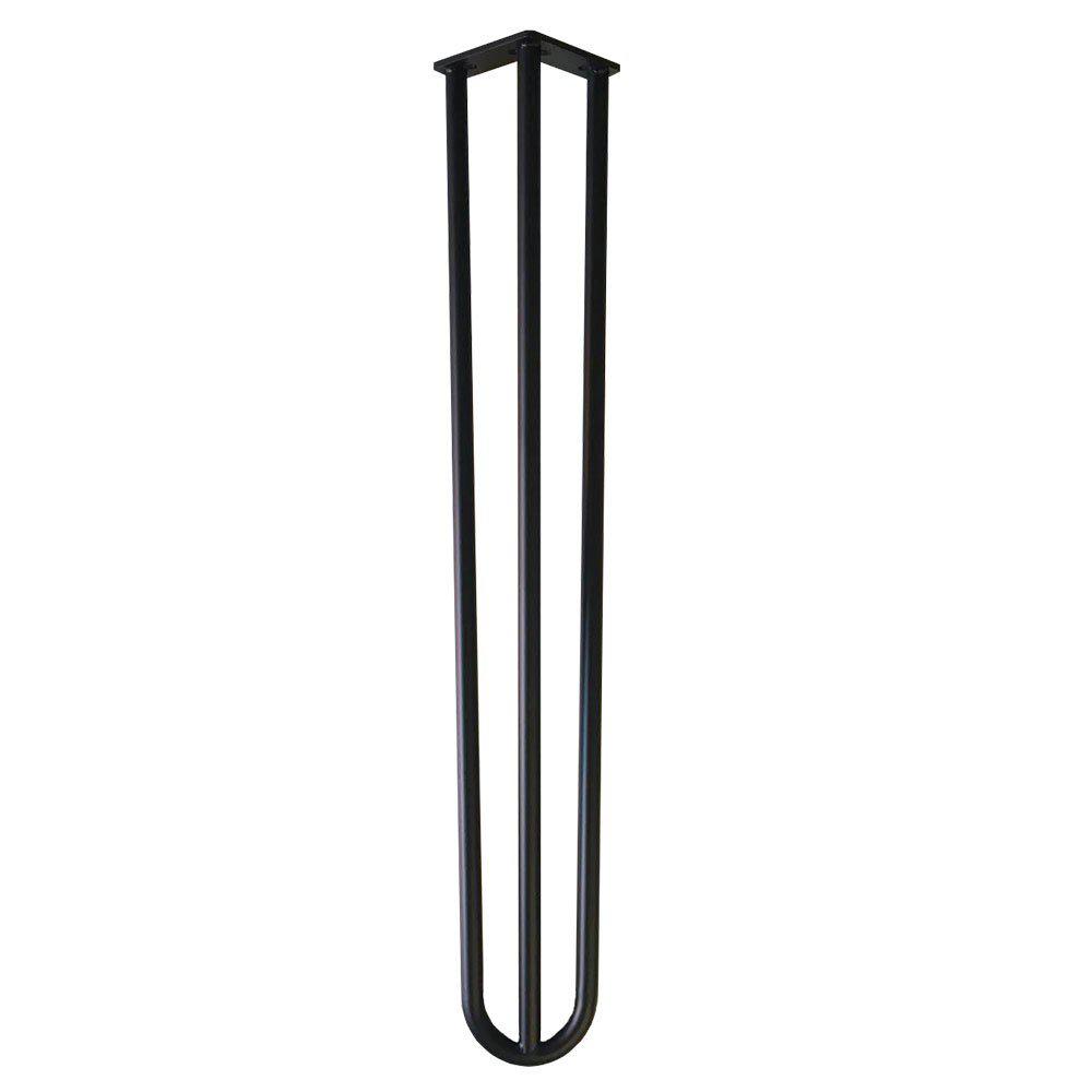 Tischbein hairpin schwarz Höhe 71 cm