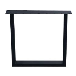 Tischbein U schwarz Höhe 72 cm (profil 10 x 4)
