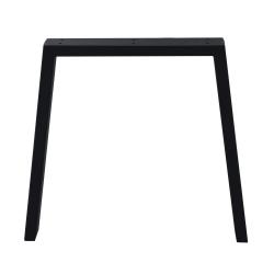 Tischbein Trapez schwarz Höhe 72 cm (profil 10 x 4)