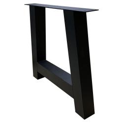 Tischbein A schwarz Höhe 72 cm mit verstellbaren Füßen (10 x 10 cm)