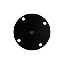 Rundes verstellbares schwarzes Möbelbein 9,5 cm
