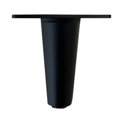 Schwarzes Retro-konisches Möbelbein 10 cm