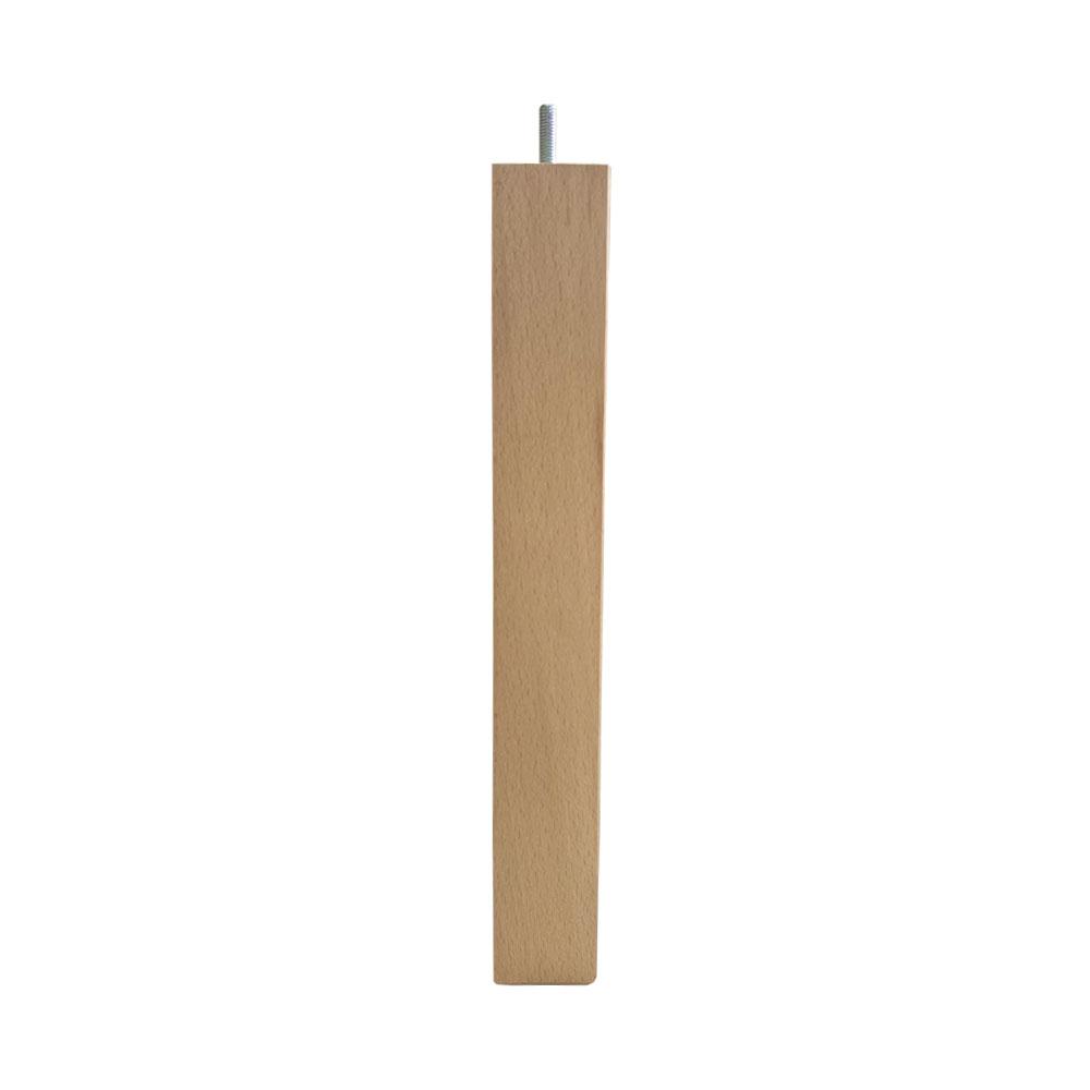 Möbelfuß vierkant Holz Höhe 36 cm (M8)