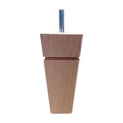 Möbelfuß vierkant Holz Höhe 12 cm (M8)