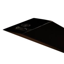 Tischbein matrix 240 cm schwarz Höhe 72 cm (8 x 8 cm)
