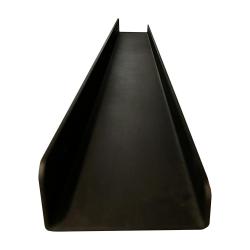 Massives Wandregal aus schwarzem Stahl, Breite 80 cm