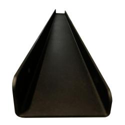 Massives Wandregal aus schwarzem Stahl, Breite 120 cm