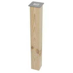 Möbelfuß Holz Höhe 72 cm (9 x 9 cm)